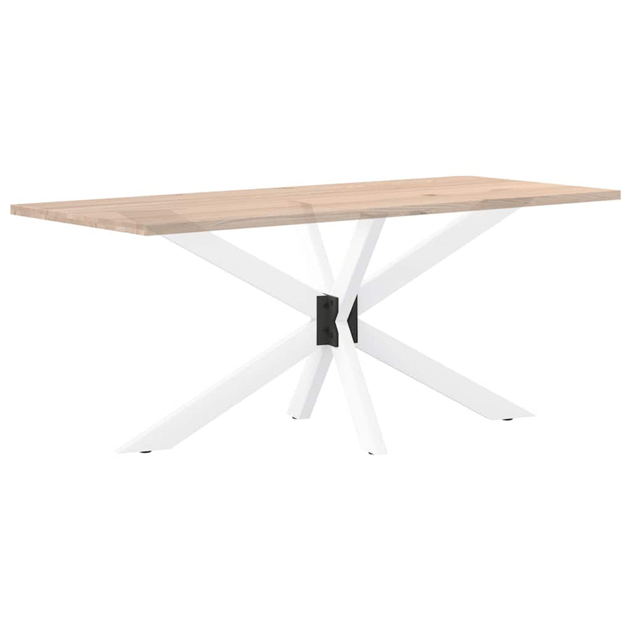Eettafelpoot spider vorm 150x78x(72-73) cm staal wit