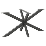 Eettafelpoot spider 150x78x72-73 cm staal antraciet