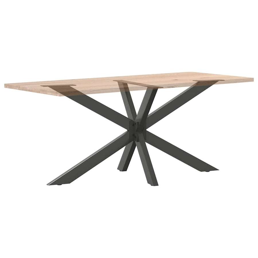 Eettafelpoot spider vorm 150x78x(72-73) cm staal antraciet