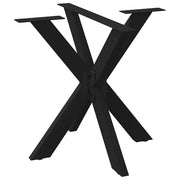 Eettafelpoot spider 85x85x72-73 cm staal zwart