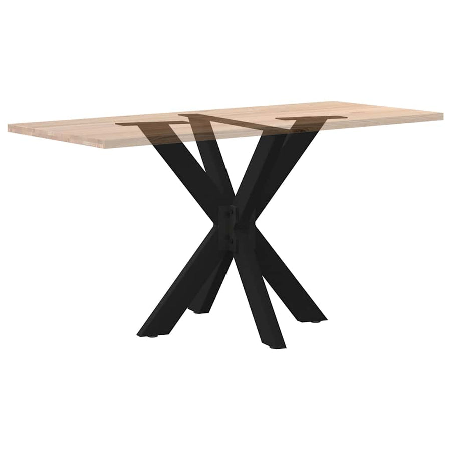 Eettafelpoot spider vorm 85x85x(72-73) cm staal zwart