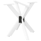 Eettafelpoot spider 85x85x72-73 cm staal wit