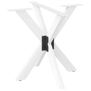 Eettafelpoot spider 85x85x72-73 cm staal wit