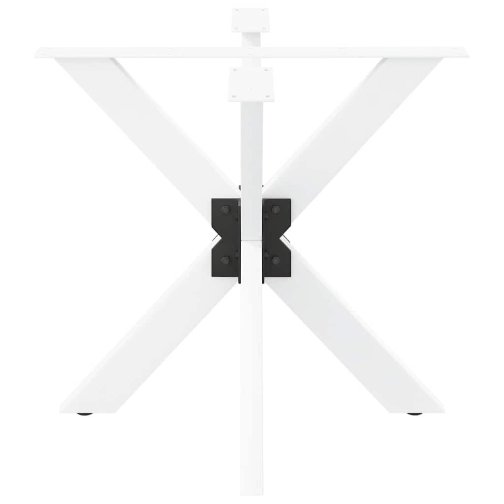 Eettafelpoot spider vorm 85x85x(72-73) cm staal wit