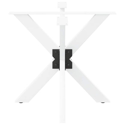 Eettafelpoot spider vorm 85x85x(72-73) cm staal wit