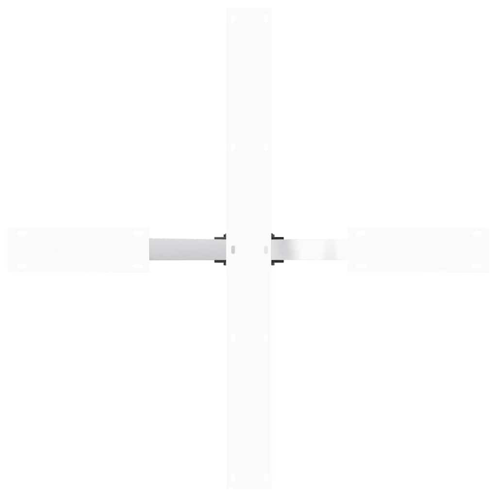 Eettafelpoot spider vorm 85x85x(72-73) cm staal wit
