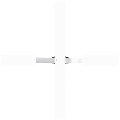 Eettafelpoot spider vorm 85x85x(72-73) cm staal wit