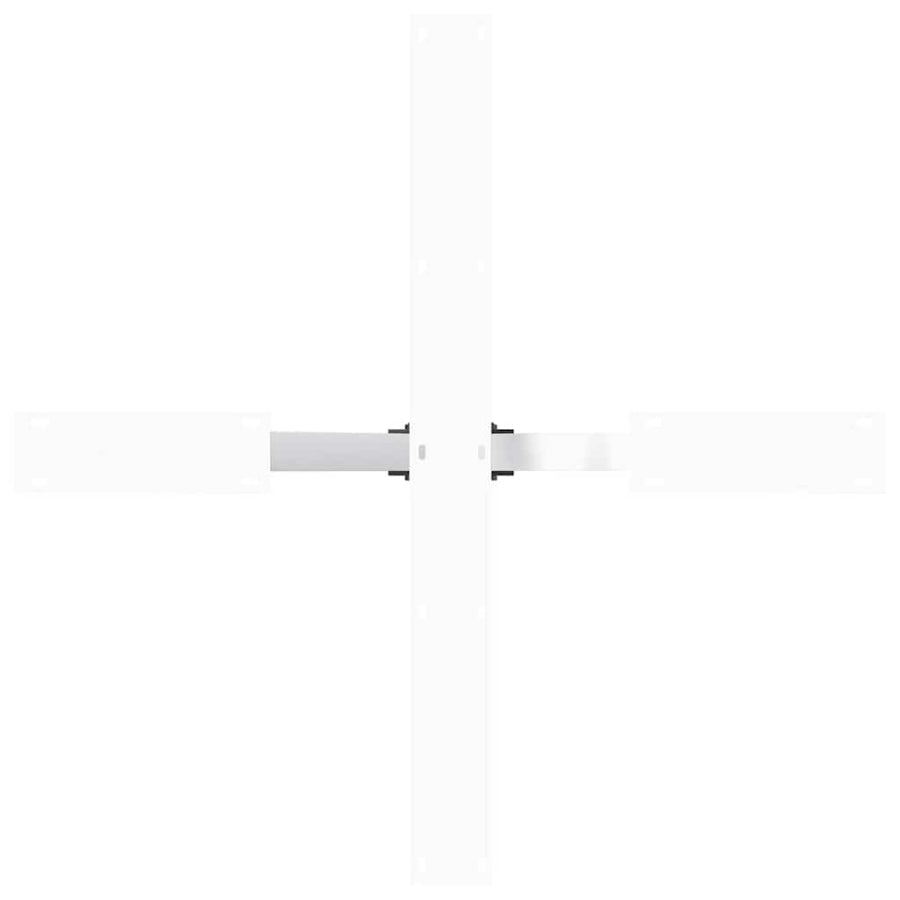 Eettafelpoot spider vorm 85x85x(72-73) cm staal wit