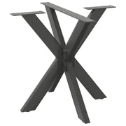 Eettafelpoot spider 85x85x72-73 cm staal antraciet