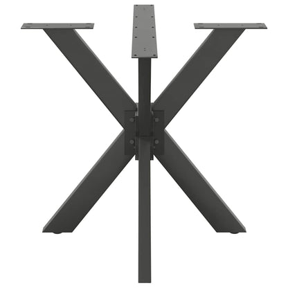 Eettafelpoot spider vorm 85x85x(72-73) cm staal antraciet