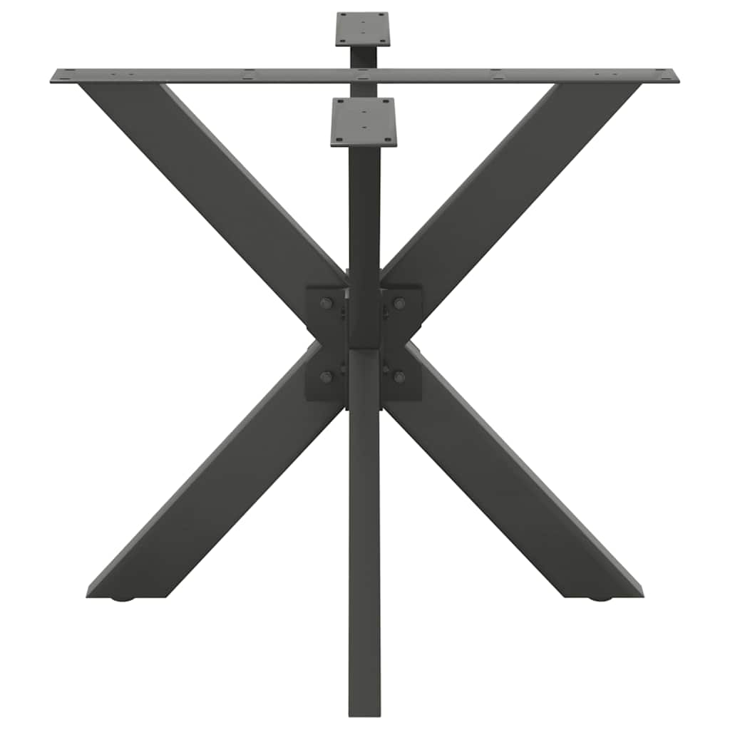 Eettafelpoot spider vorm 85x85x(72-73) cm staal antraciet