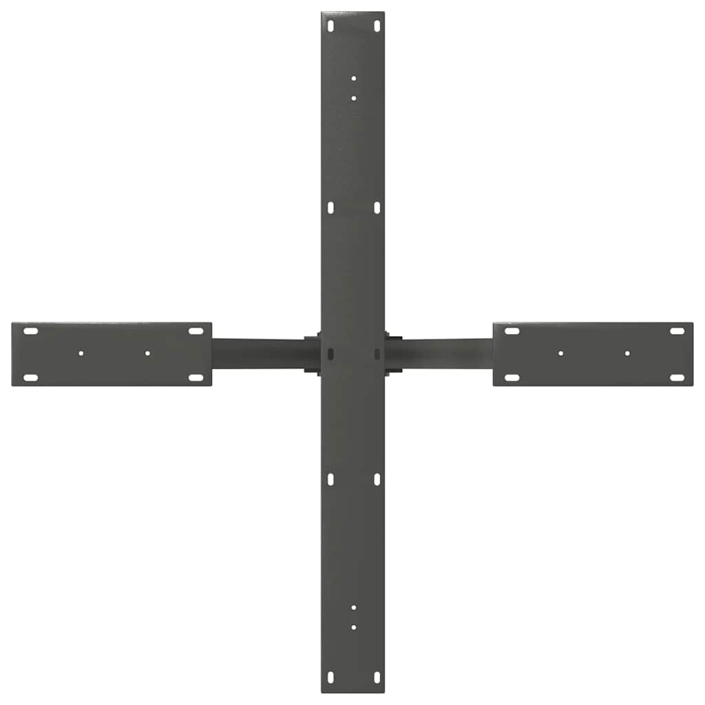 Eettafelpoot spider vorm 85x85x(72-73) cm staal antraciet