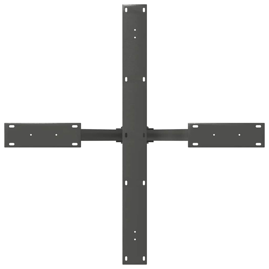 Eettafelpoot spider vorm 85x85x(72-73) cm staal antraciet
