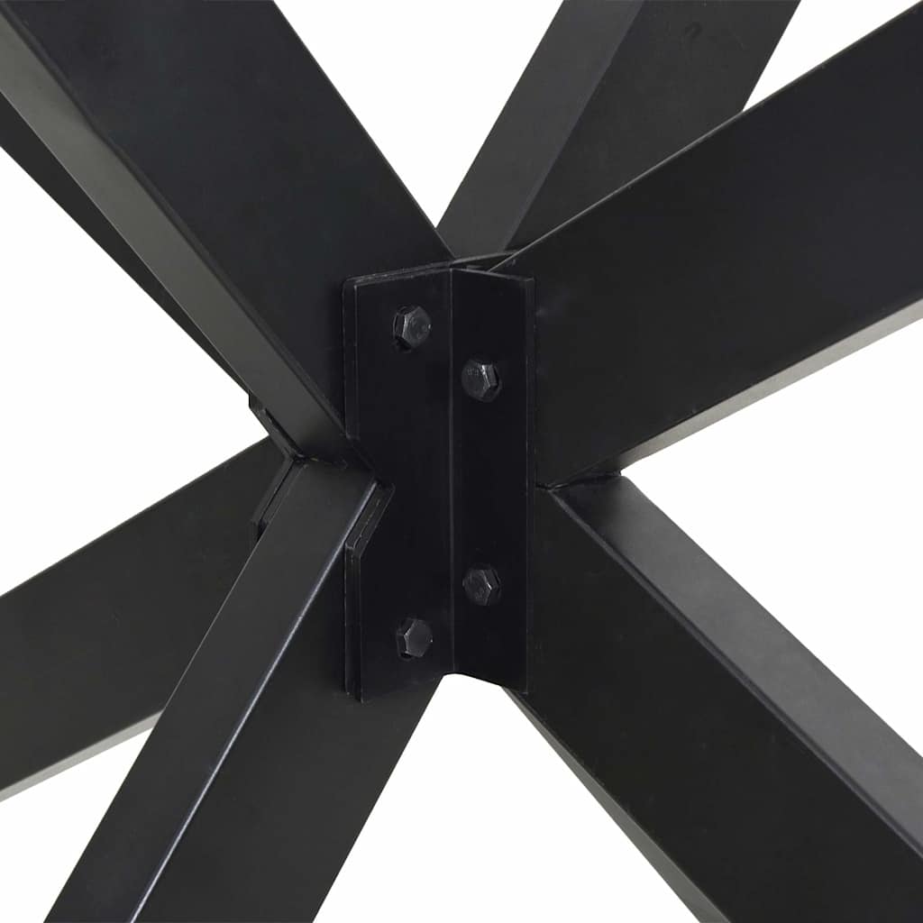 Eettafelpoot spider vorm 85x85x(72-73) cm staal antraciet