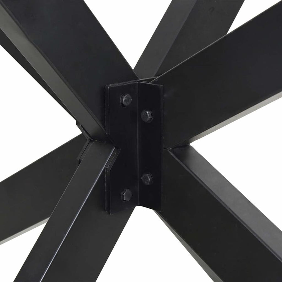 Eettafelpoot spider vorm 85x85x(72-73) cm staal antraciet