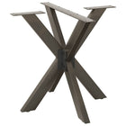 Dining table leg spider shape 85x85x(72-73) cm natural steel