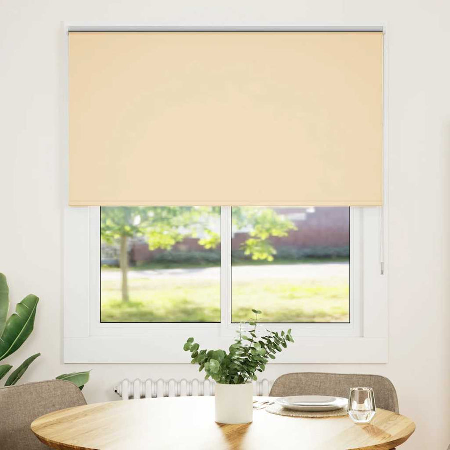Rolgordijn verduisterend 130x130 cm stofbreedte 126,6 cm beige