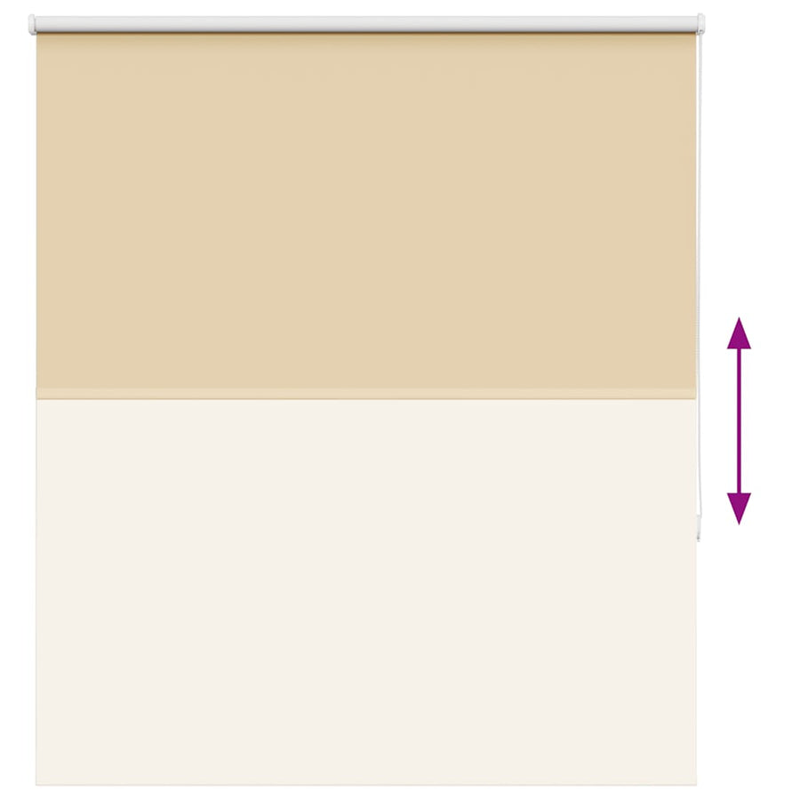 Rolgordijn verduisterend 130x130 cm stofbreedte 126,6 cm beige