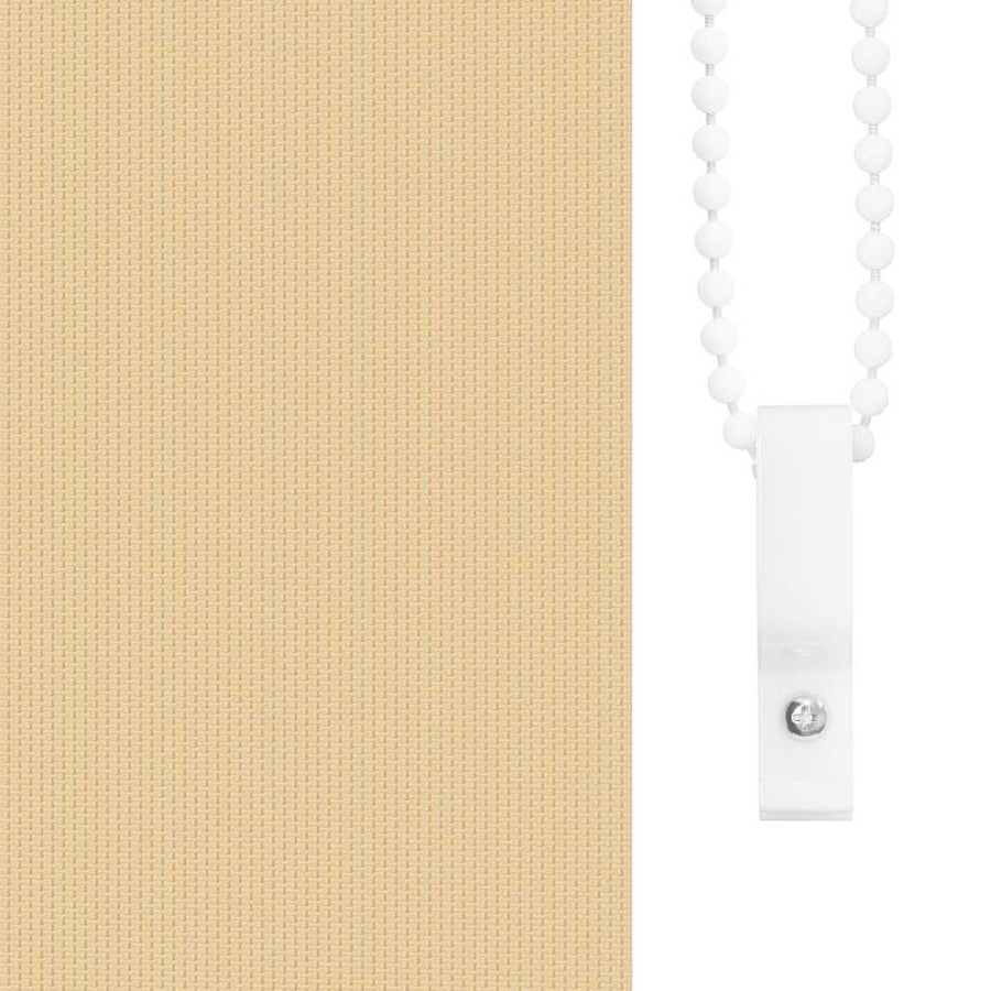 Rolgordijn verduisterend 130x130 cm stofbreedte 126,6 cm beige