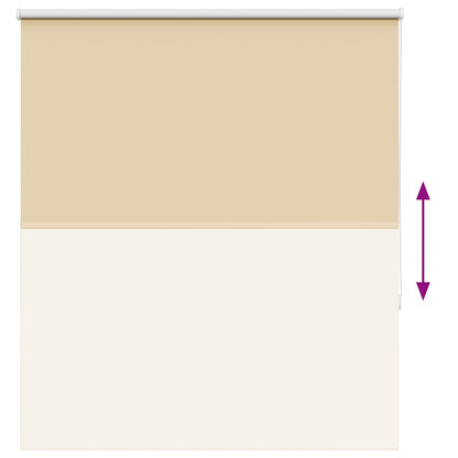 Rolgordijn verduisterend 140x130 cm stofbreedte 136,6 cm beige