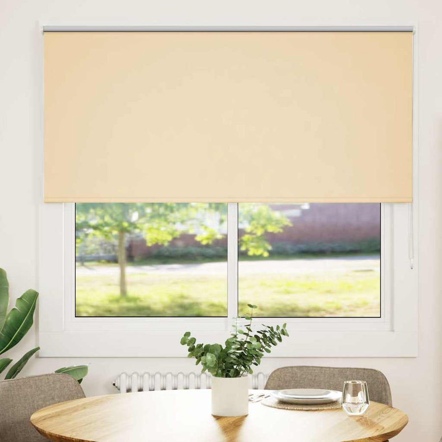 Rolgordijn verduisterend 160x130 cm stofbreedte 156,6 cm beige