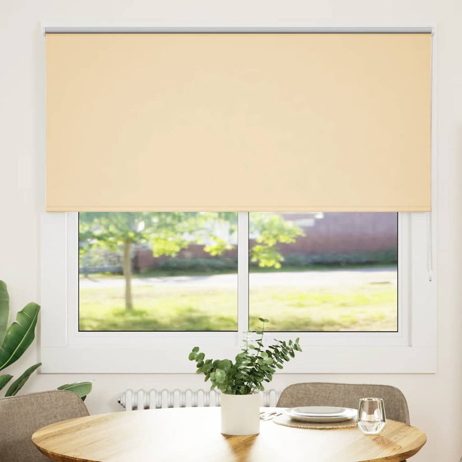 Rolgordijn verduisterend 155x150 cm stofbreedte 151,6 cm beige