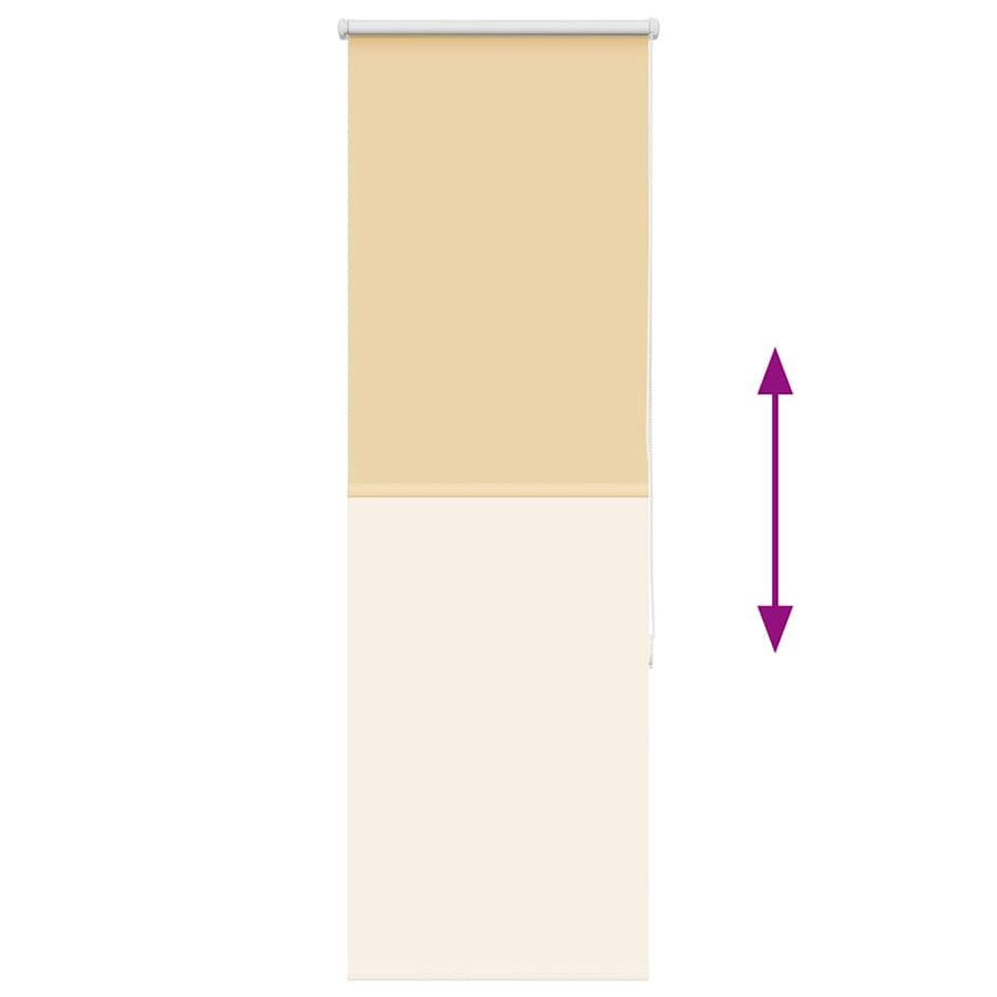 Rolgordijn Verduisterend 55X175Cm Stofbreedte 50,7 Cm Polyester Beige 55 cm 175 cm