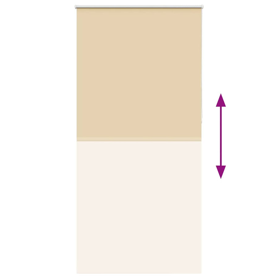 Rolgordijn verduisterend 105x210 cm stofbreedte 100,7 cm beige