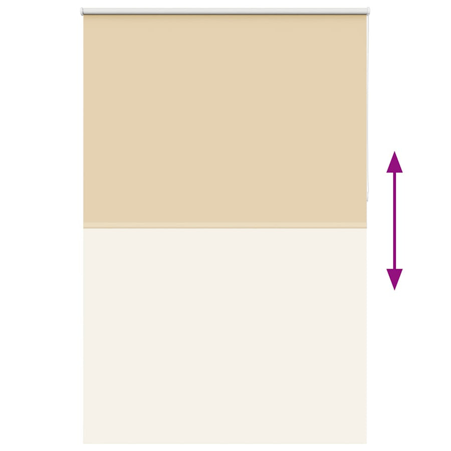 Rolgordijn verduisterend 150x210 cm stofbreedte 146,6 cm beige