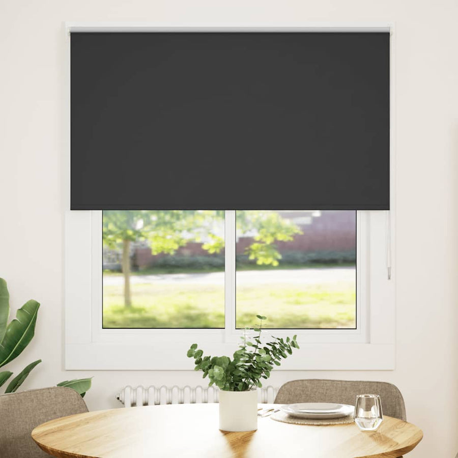 Rolgordijn verduisterend 120x130 cm stofbreedte 116,6 cm zwart