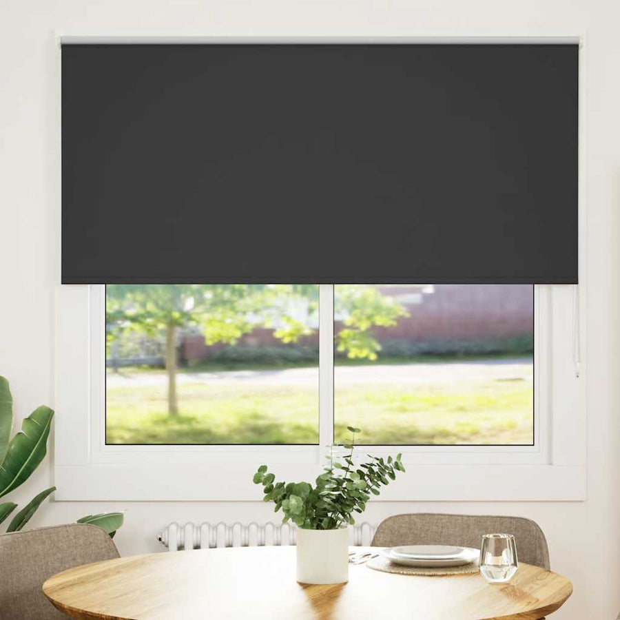 Rolgordijn verduisterend 145x150 cm stofbreedte 141,6 cm zwart