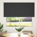 Rolgordijn verduisterend 145x175 cm stofbreedte 141,6 cm zwart