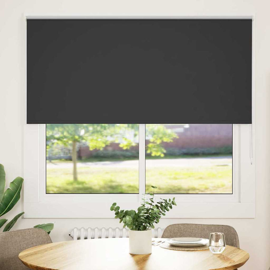 Rolgordijn verduisterend 145x175 cm stofbreedte 141,6 cm zwart