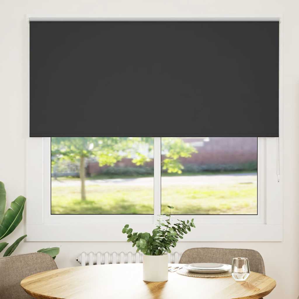 Rolgordijn verduisterend 150x175 cm stofbreedte 146,6 cm zwart