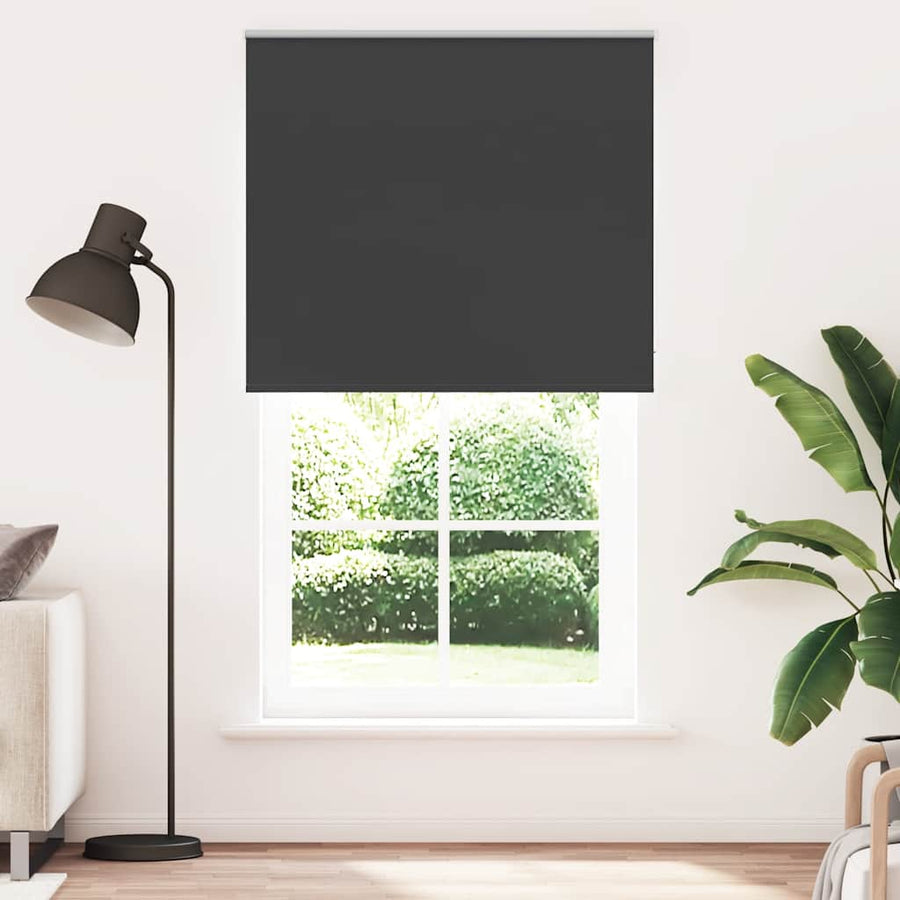 Rolgordijn verduisterend 130x210 cm stofbreedte 126,6 cm zwart