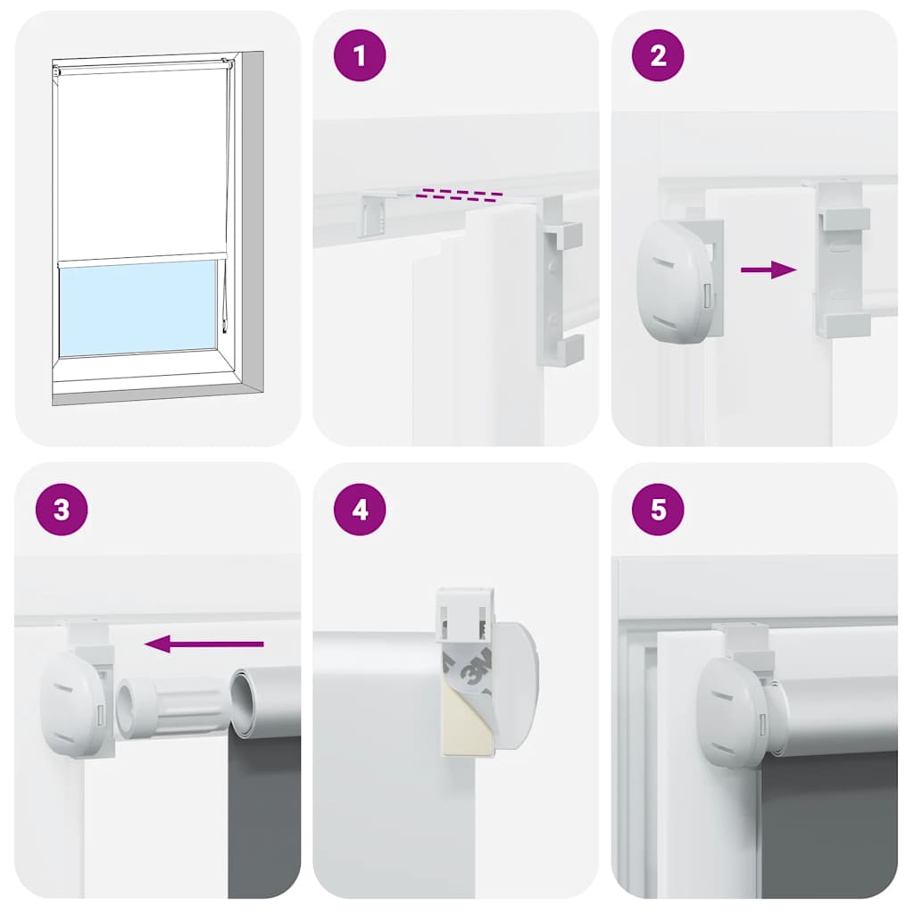 Rolgordijn verduisterend 100x230cm stofbreedte 95,7cm polyester