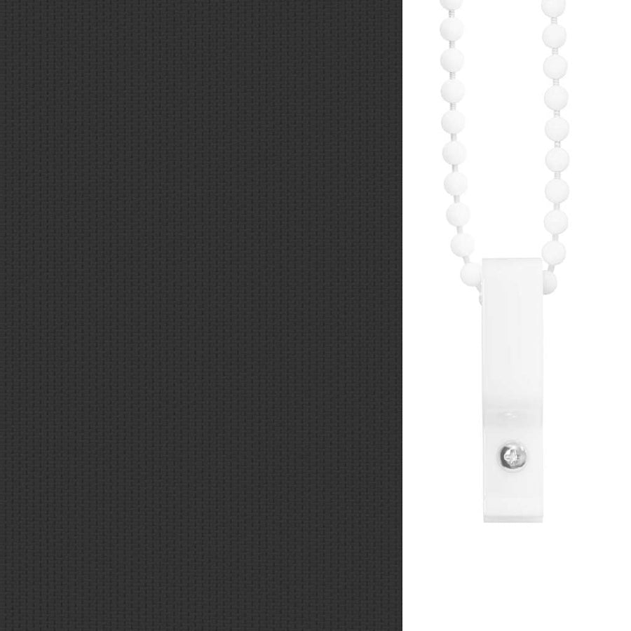 Rolgordijn verduisterend 140x230 cm stofbreedte 136,6 cm zwart