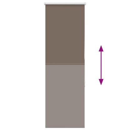 Rolgordijn verduisterend koffie 50x130 cm stofbreedte 45,7 cm