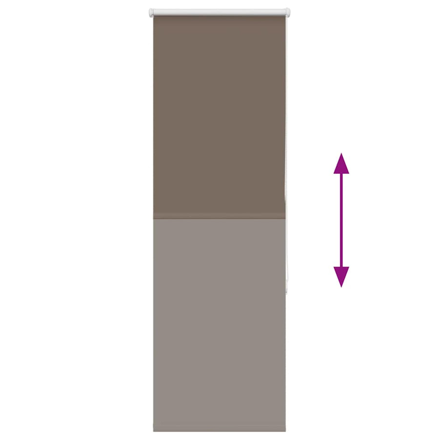 Rolgordijn verduisterend koffie 50x130 cm stofbreedte 45,7 cm