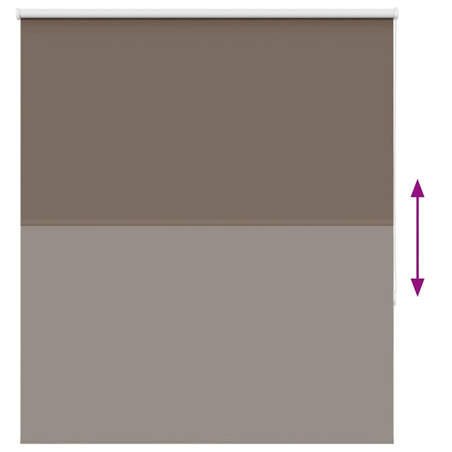 Rolgordijn verduisterend koffie 120x130 cm stofbreedte 116,6 cm