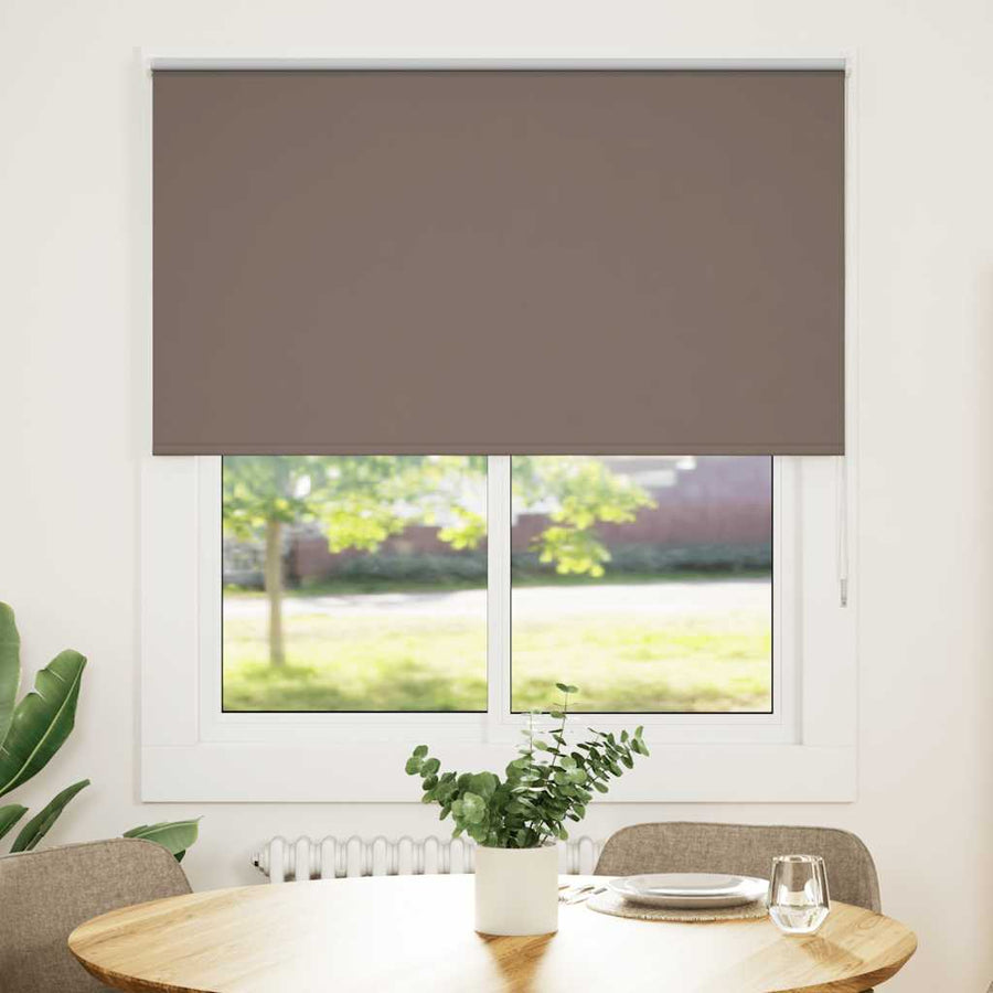 Rolgordijn verduisterend koffie 120x130 cm stofbreedte 116,6 cm