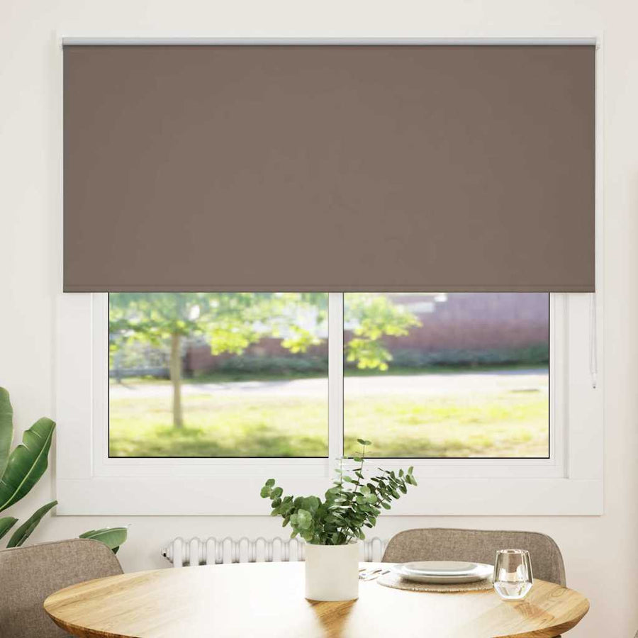 Rolgordijn verduisterend koffie 150x130 cm stofbreedte 146,6 cm