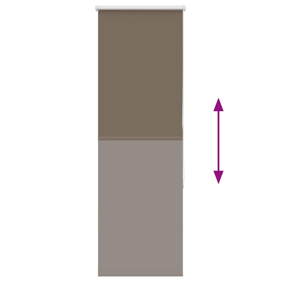 Rolgordijn verduisterend koffie 40x150 cm stofbreedte 35,7 cm