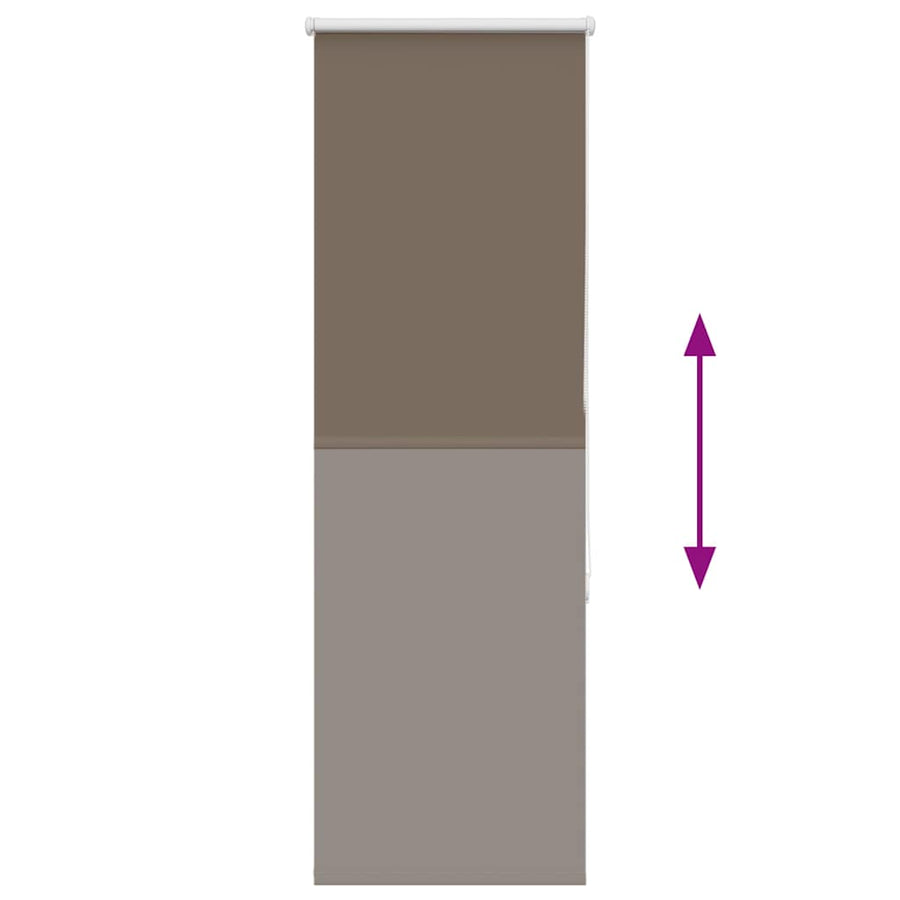Rolgordijn verduisterend koffie 50x150 cm stofbreedte 45,7 cm