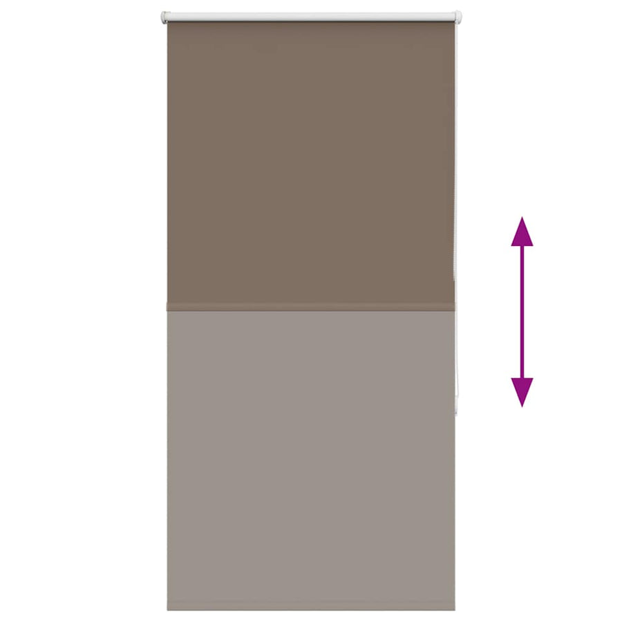 Rolgordijn verduisterend koffie 80x150 cm stofbreedte 75,7 cm