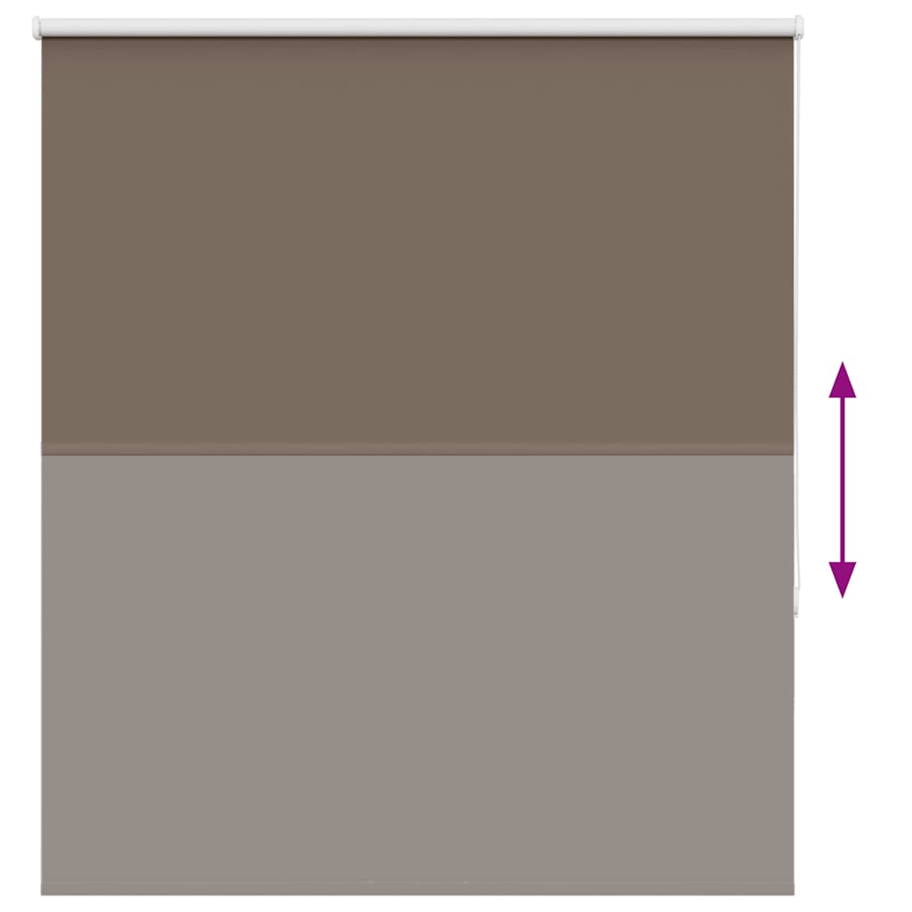 Rolgordijn verduisterend koffie 130x150 cm stofbreedte 126,6 cm