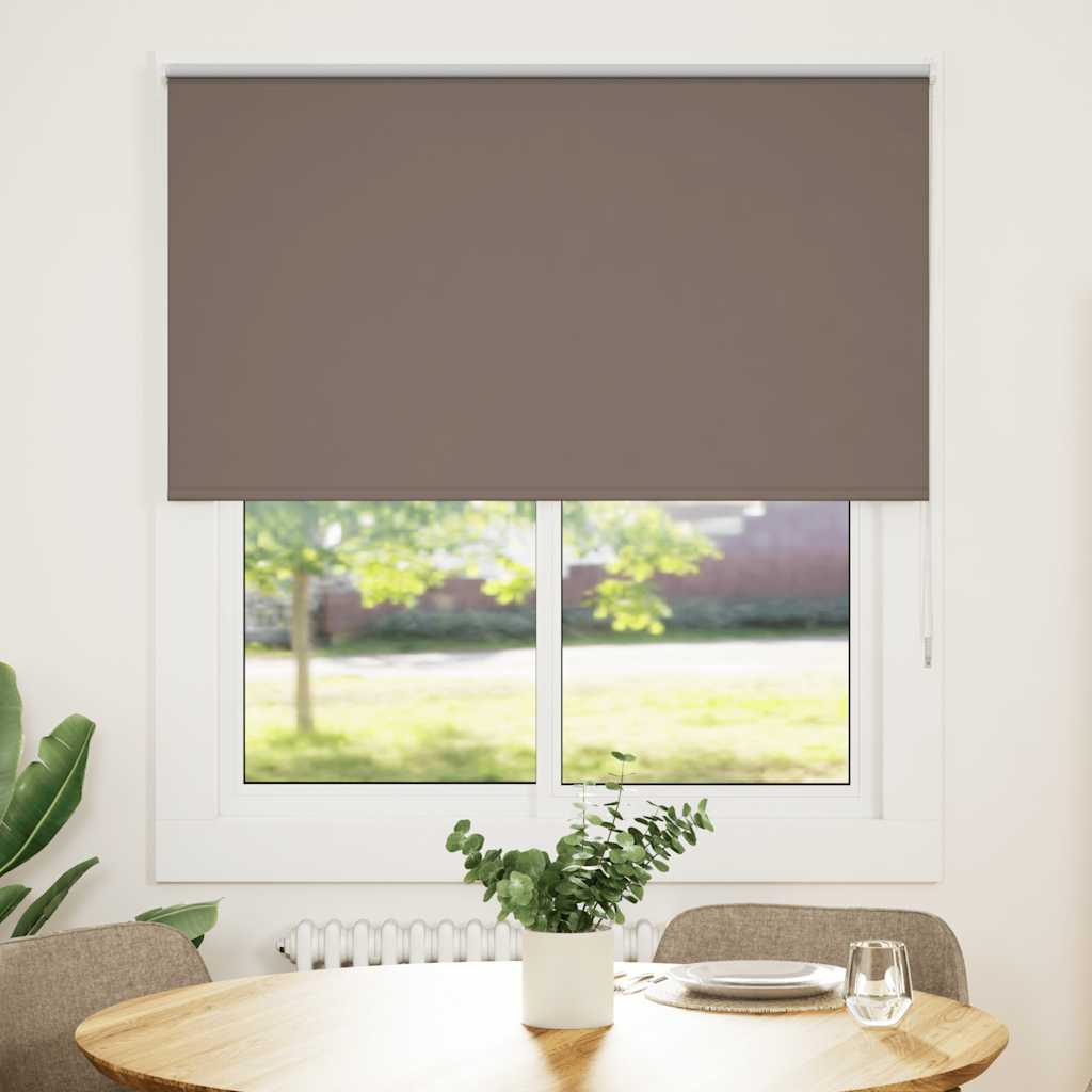 Rolgordijn verduisterend koffie 130x150 cm stofbreedte 126,6 cm