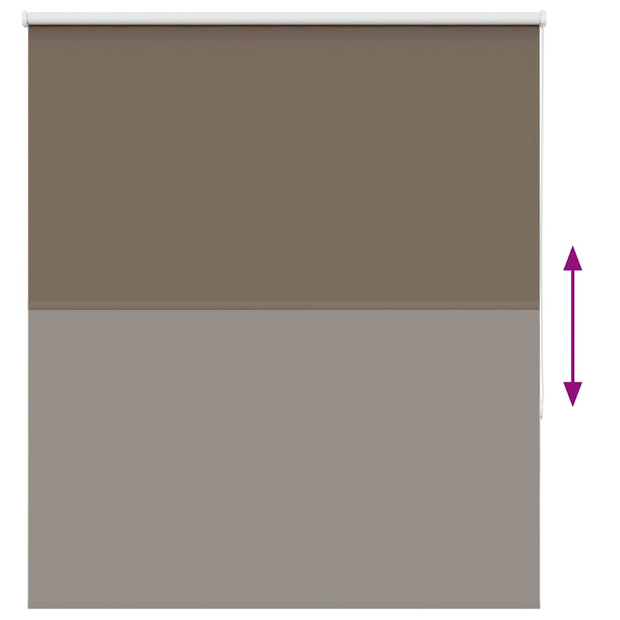 Rolgordijn verduisterend koffie 140x150 cm stofbreedte 136,6 cm