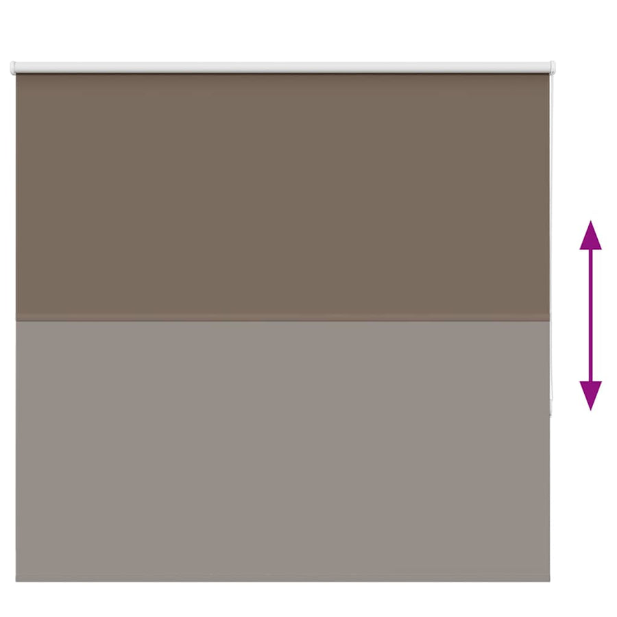 Rolgordijn verduisterend koffie 150x150 cm stofbreedte 146,6 cm