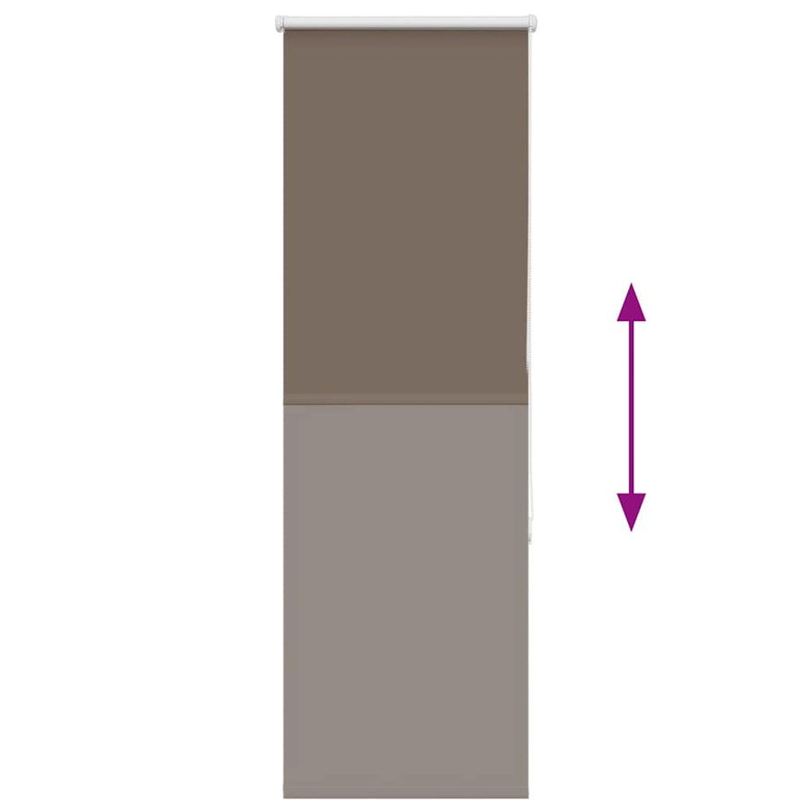 Rolgordijn verduisterend koffie 40x175 cm stofbreedte 35,7 cm